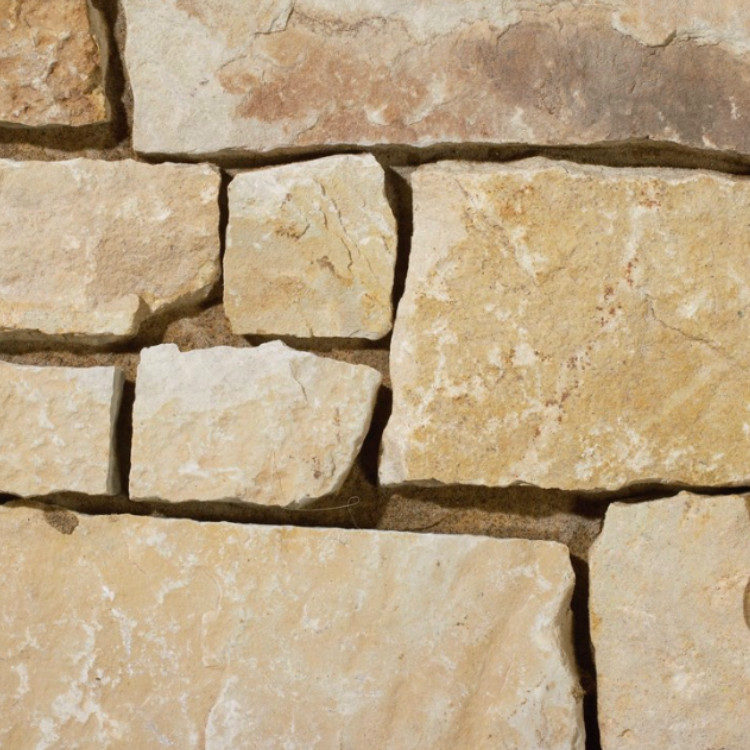 Quarry Cut Brown Squares & Strips - Natural Stone Veneer
